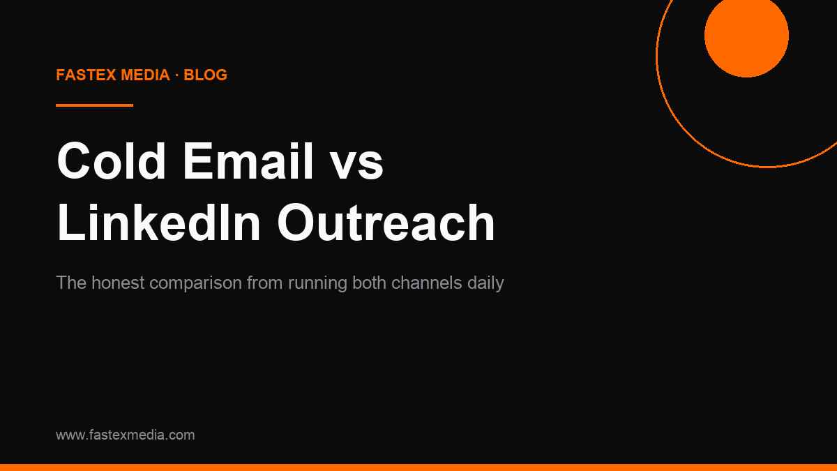 Cold Email vs LinkedIn Outreach: Which Generates Better B2B Leads?